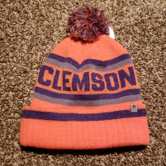 CLEMSON TIGERS TOBOGAN HAT NEW - Picture 2 of 3